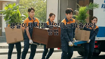 용달이사, 시간 절약하는 효율적인 방법